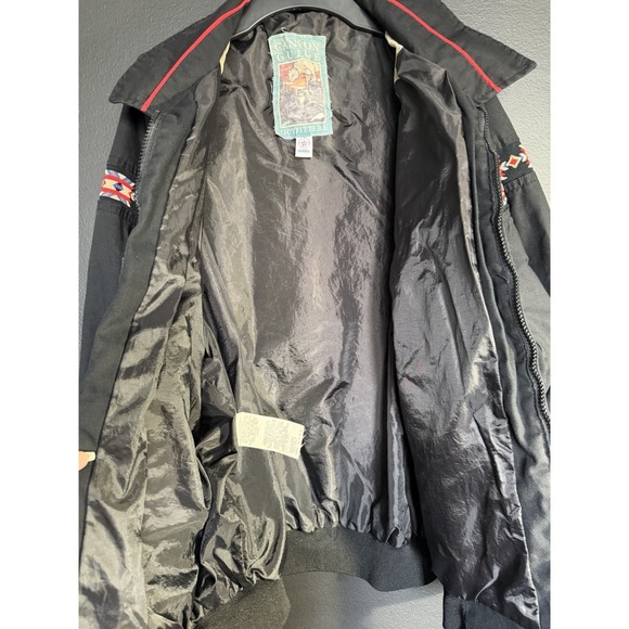 Vtg Canyon Guide Aztec Bomber Jacket 2X USA Made Blanket Cowboy Western EUC - Picture 4 of 5